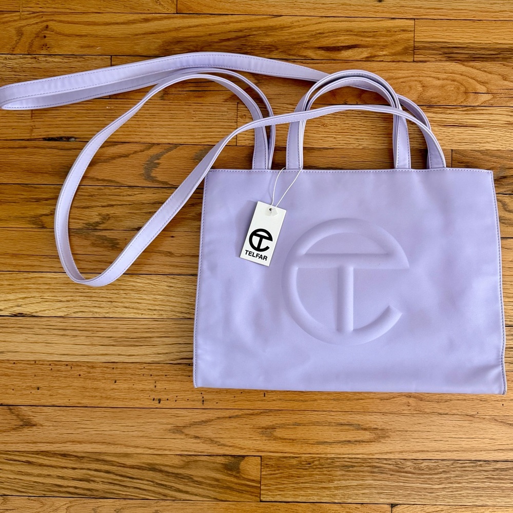 NWT Telfar Medium Shopping Bag in Lavendar